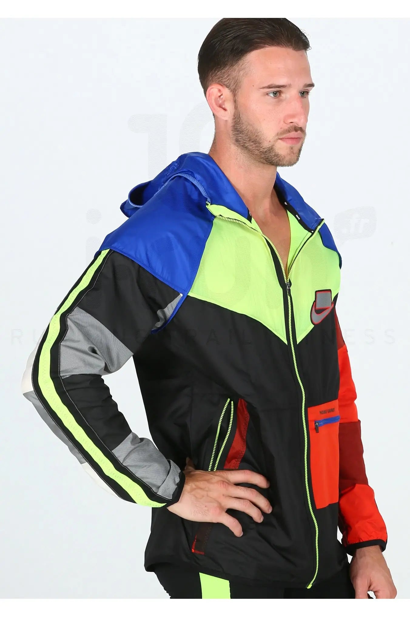 Nike Sportswear Windrunner Hooded Jacket (Multicolor) Men's Running Series Jacket Woven Jacket Ua Storm Run Jacket 1376797-025