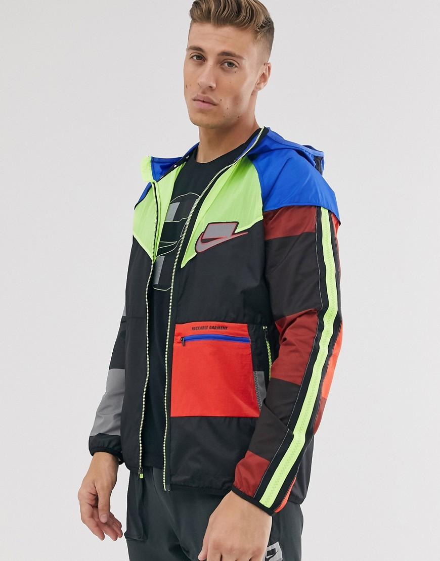Nike Sportswear Windrunner Hooded Jacket (Multicolor) Men's Running Series Jacket Woven Jacket Ua Storm Run Jacket 1376797-025