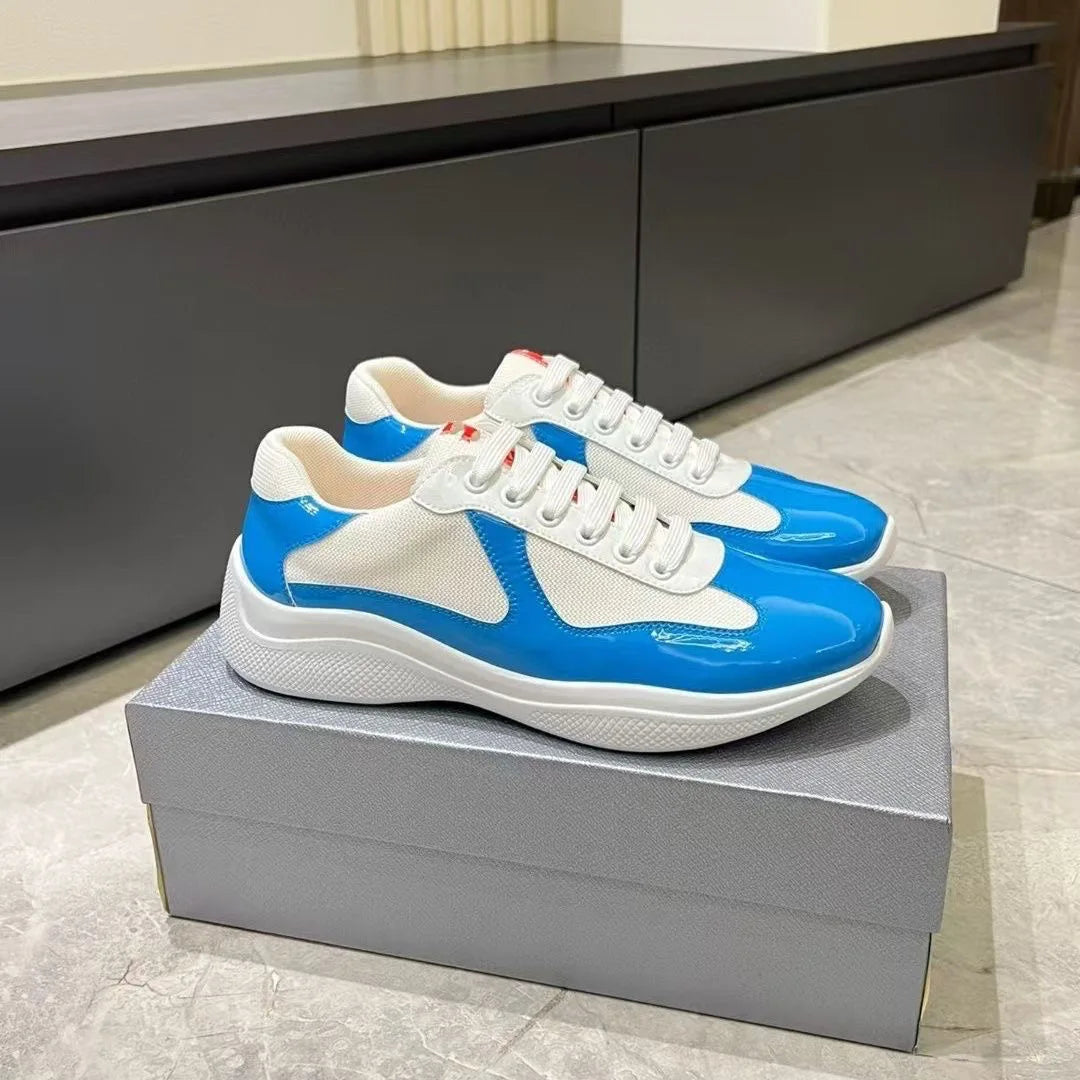 2025 Summer New High-Quality Luxury Classic style Suitable for both men and women Polished finish synthetic leather sports shoes