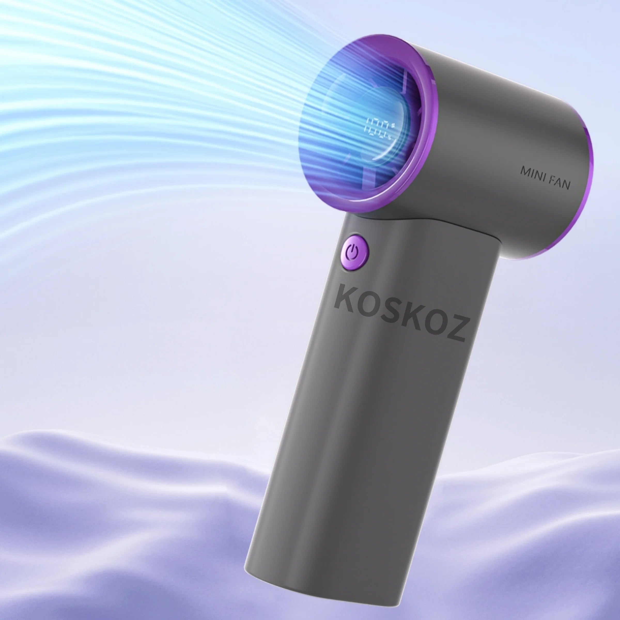 Handheld Portable Turbo Fan, 3600mAh USB Rechargeable Mini Small Pocket Fan with 5 Speeds for Travel/Outdoor/Vacation/Concerts