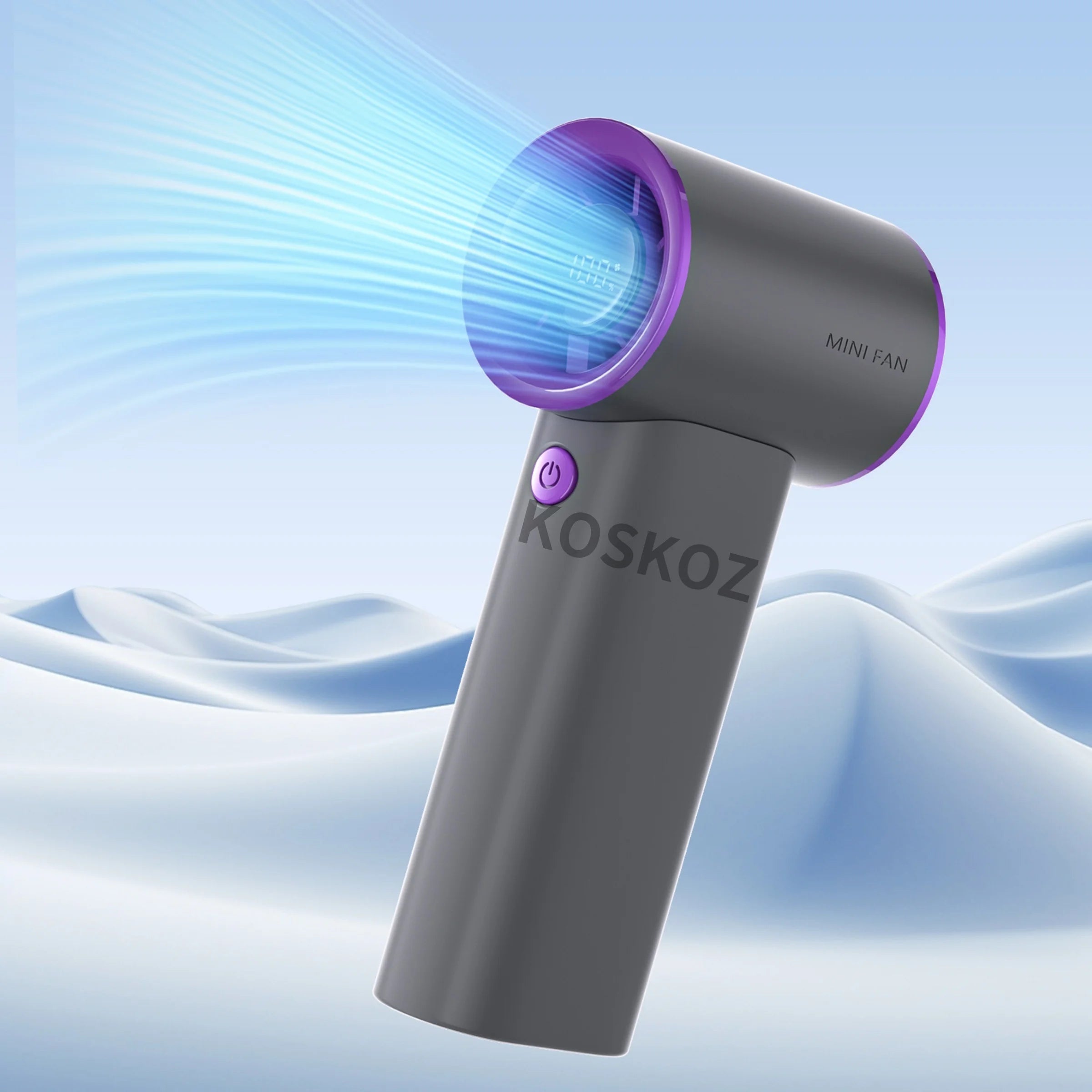 Handheld Portable Turbo Fan, 3600mAh USB Rechargeable Mini Small Pocket Fan with 5 Speeds for Travel/Outdoor/Vacation/Concerts