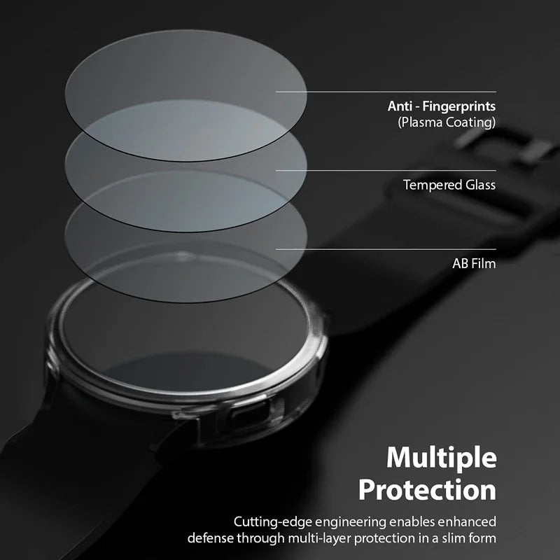 2Pcs For Casio GM-B2100 GM-2100 GA-2100 Smart Watch 2.5D Slim Clear / Anti Purple Light 9H Tempered Glass Screen Protector Film