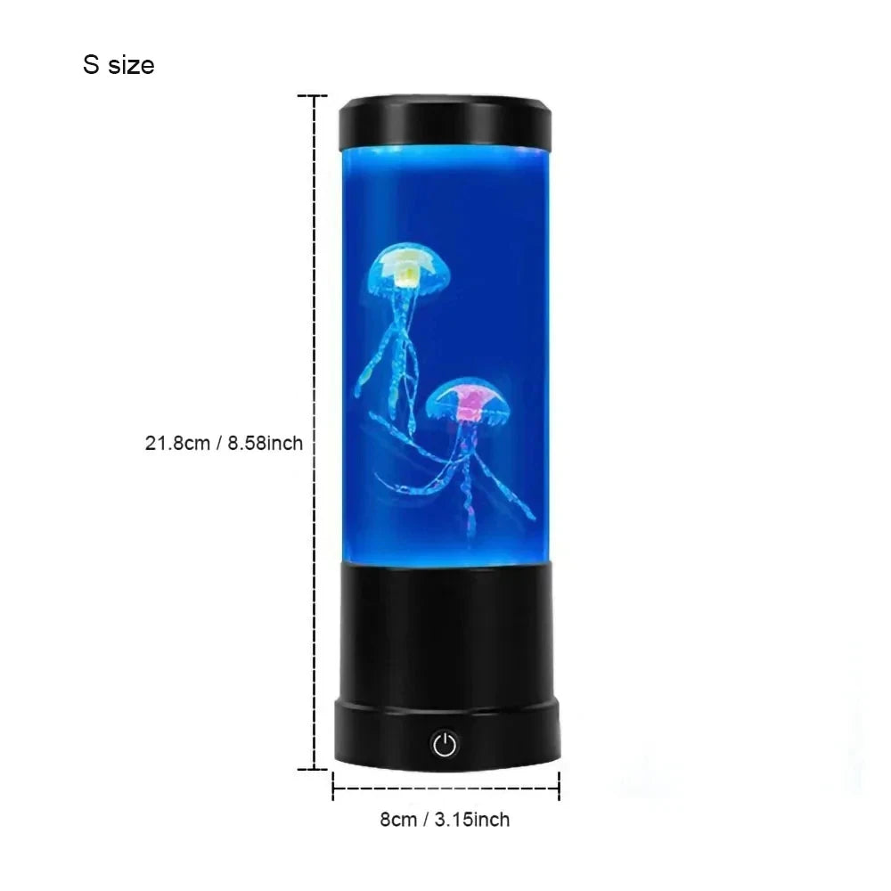 Jellyfish Lamp LED Night Light Remote Control Color Changing Home Decoration Lights Aquarium Birthday Gift for Kids USB Charging