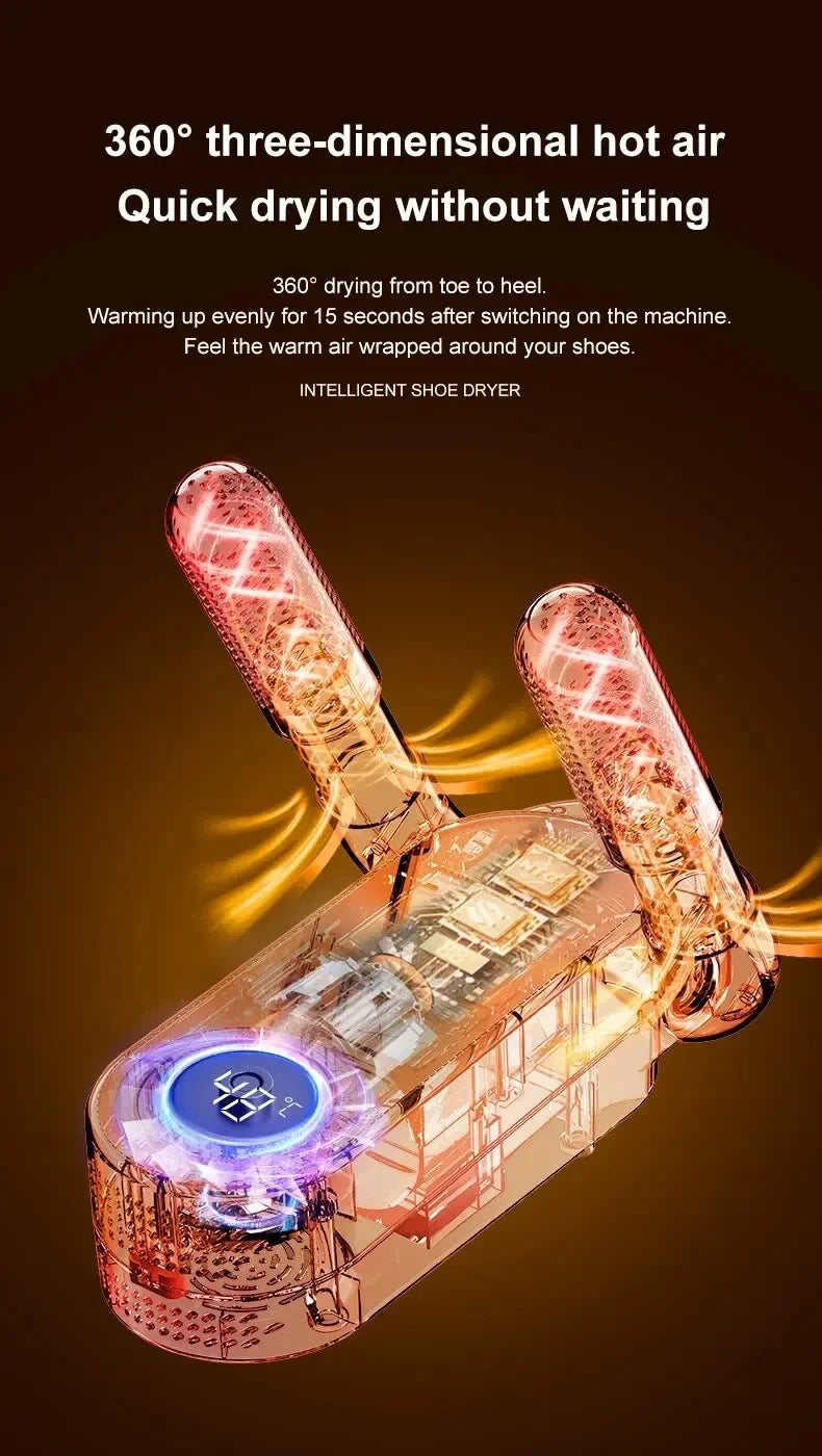 Electric Shoe Dryer Boot Warmer 42°C Shoe UV Foot Boot Dryer Eliminate Odor Fast Drying Boot Deodorizer Multifunction Sock Dryer