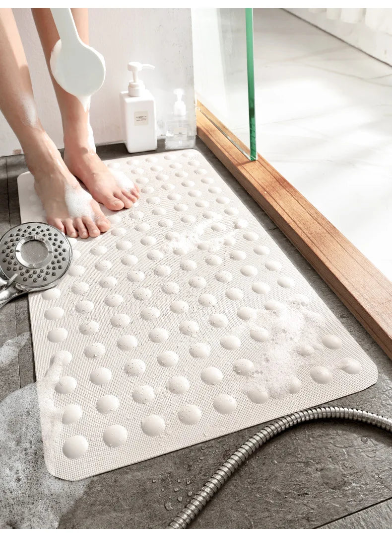 Bathroom Mat Anti-slip Grip Mat Soft Shower Massage Mat Bathtub Carpet Shower Mat Floor Mats Hotel High End Feel 2025