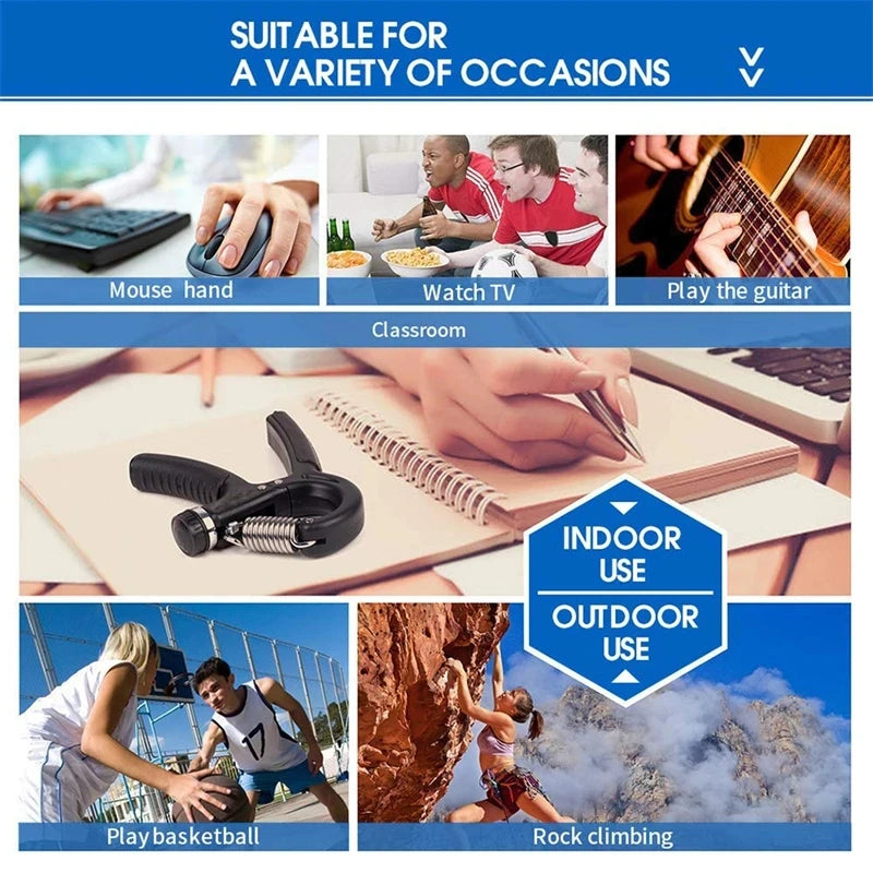 Hand Grips Strengthener Men and Women Arm Spring Finger Massager Expander Hand Exercise Gym Fitness Training Wrist Gripper 2025