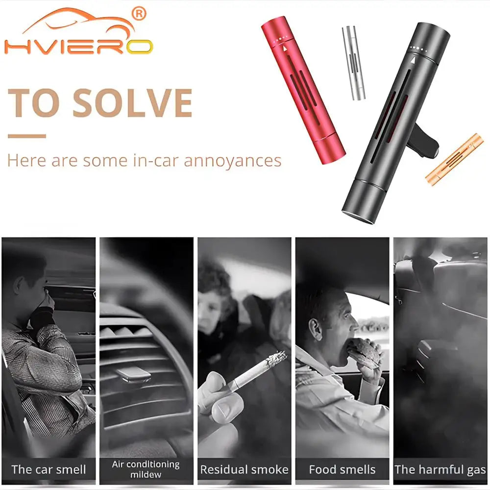 Air Freshener Smell Car Vent Perfume Flavoring Auto Interior Accessorie Custom Styling Remove Odors Aroma Multiple colors choice
