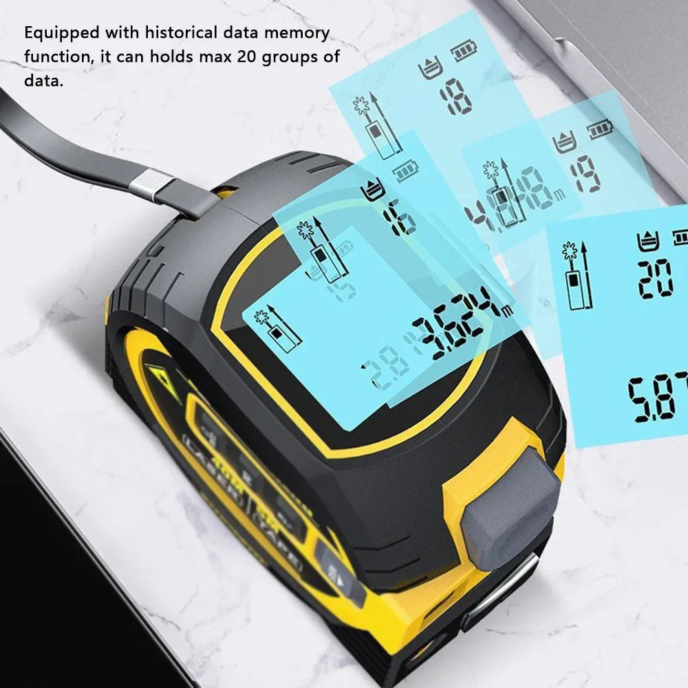 3In1 Laser Rangefinder Laser 40M / 60M Distance Meter Measuring Laser Tape Measure Digital Laser Rangefinder Scale Area Distance