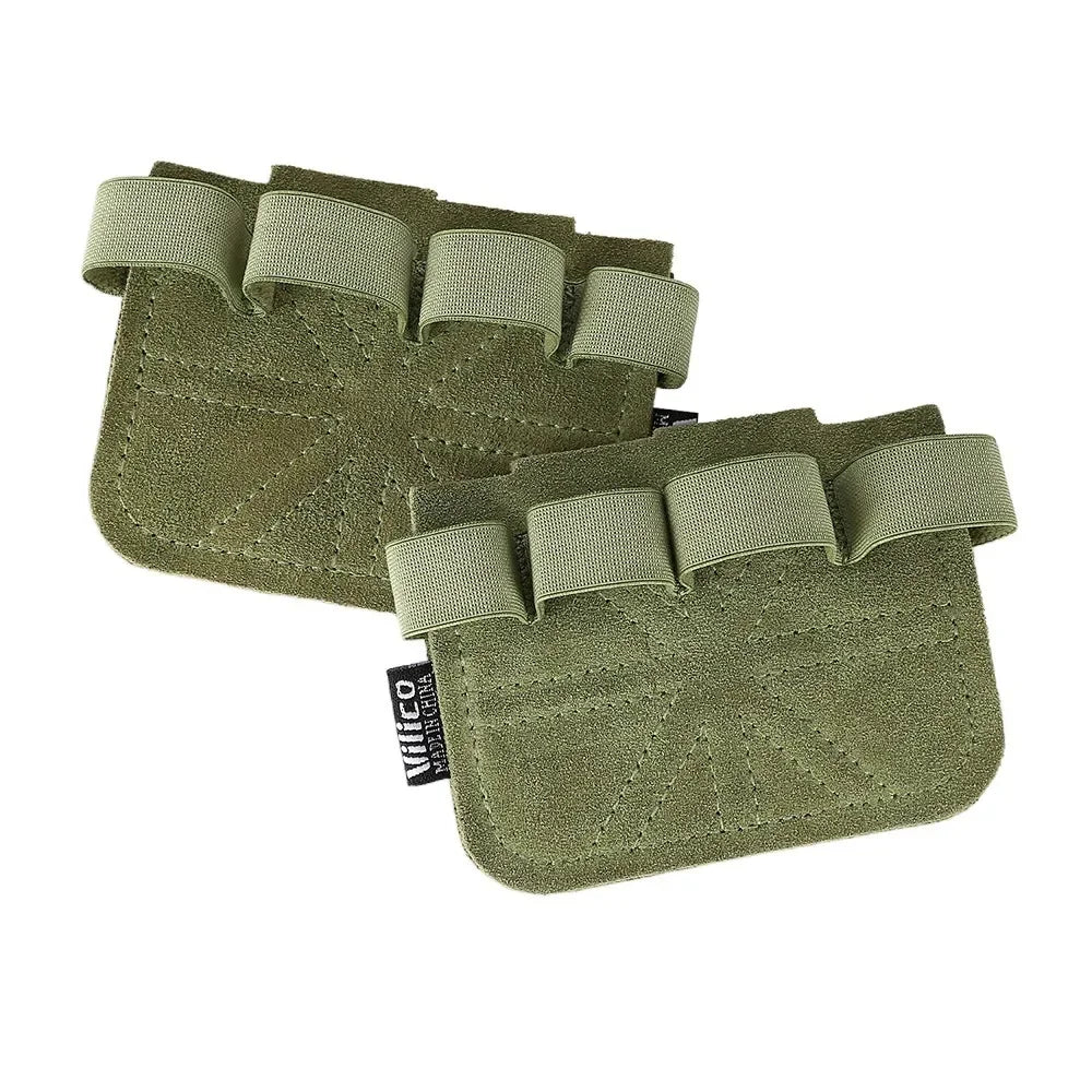 1Pair Leather Weight Lifting Training Gloves Palm Protection Breathable Gym Gloves Grips Anti-Skid Thicken