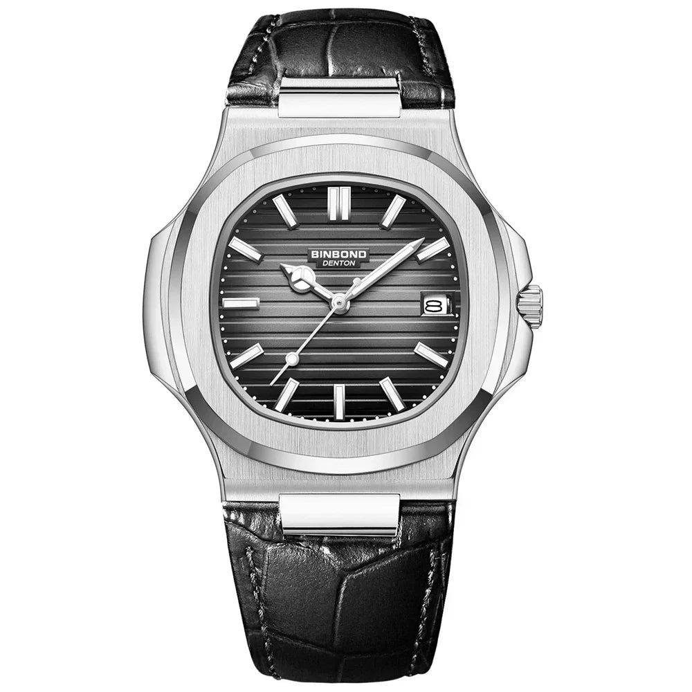 New Casual Business Movement Clock Men Luxury Watch Automatic Watches Mens Fashion Quartz Wristwatches Gifts Relogio Masculino