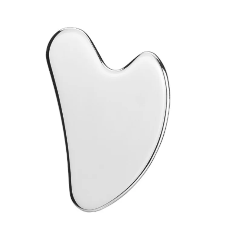 Gua Sha Facial Tools Stainless Steel Scraping Massage Tool for Face Stainless Steel Gua Sha Tool with Travel Pouch