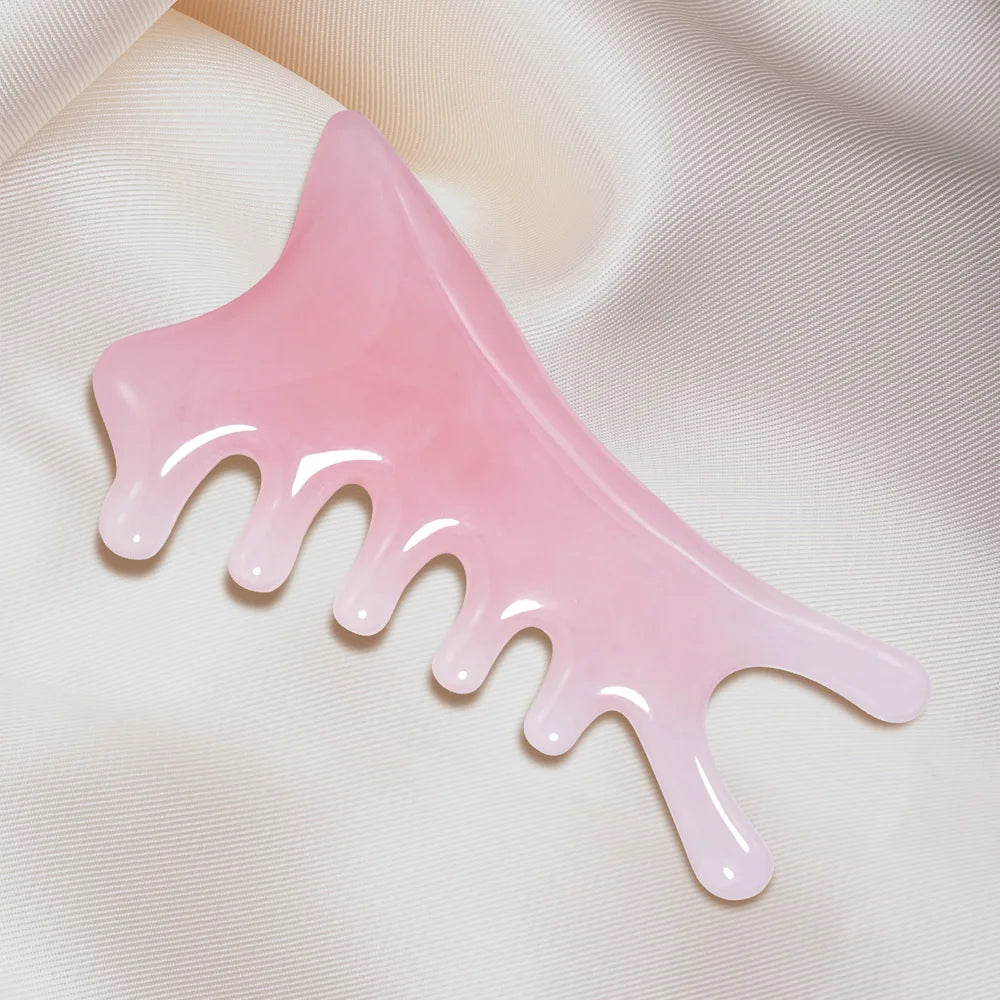 4-in-1 Gua Sha Massage Comb - Multifunctional Scalp & Face Scraper for Relaxation, Lymphatic Drainage & Hair Growth