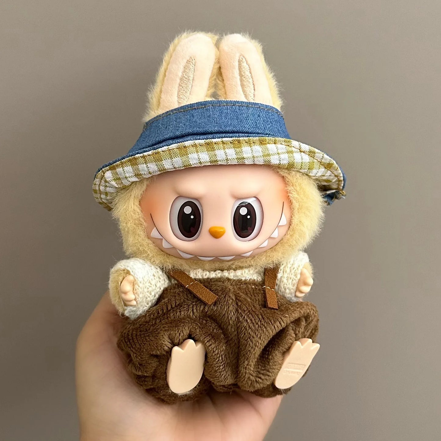 Doll Clothes For 15-17CM I II III Labubu Outfits Mini Plush Cotton Idol Doll Universal Clothing Sitting Party Accessories Gifts