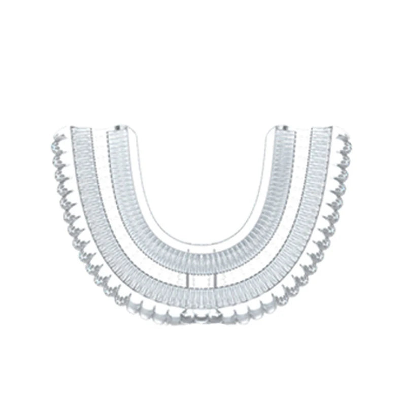 360Degrees Sonic Electric Toothbrush U Shape for Kids Children Intelligent Automatic USB Charging Blue Light for Tooth Whitening