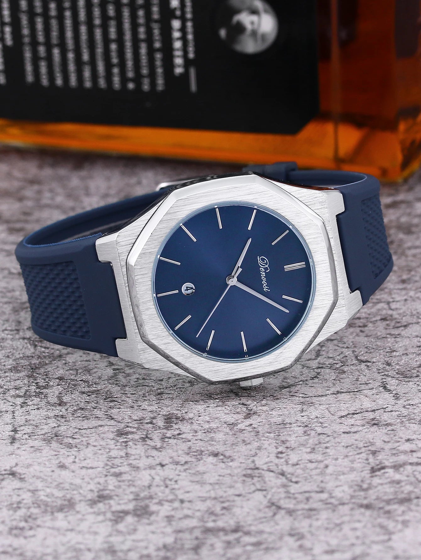 Simple leisure sports men's quartz watch Waterproof casual wristwatch for men