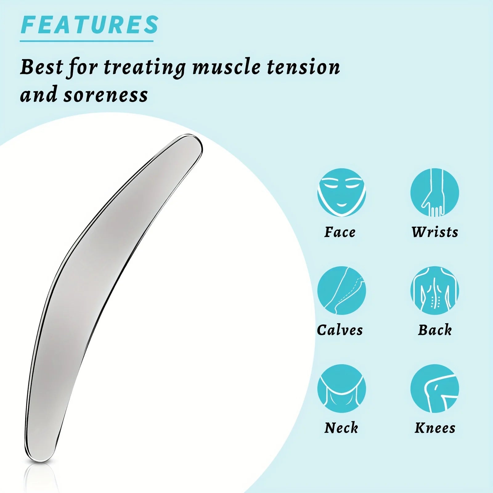 Gua Sha Stainless Steel Massage Tools Muscle Scraper Tool, Physiotherapy Tools, Muscle Gua Sha Tools