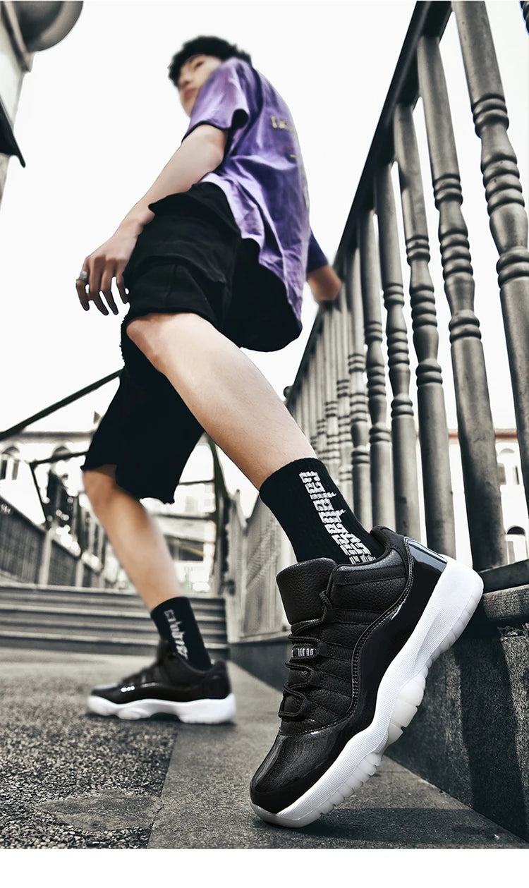 Shoes Men's Shoes Leather Retro Low-Top Basketball Trendy Shoes Men's and Women's Comfortable Casual Shoes Sports Shoes