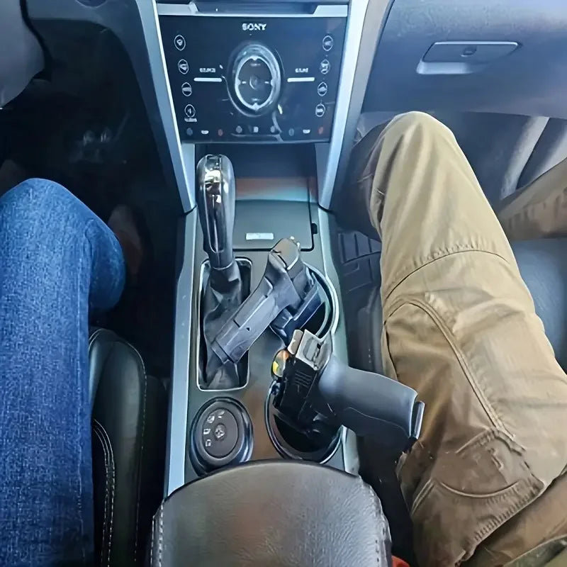 Gun Storage Holder, Convenient Car Seat Cup Holder, Firearm Cup Holder Case - Durable plastic, easy to install, Art Storage