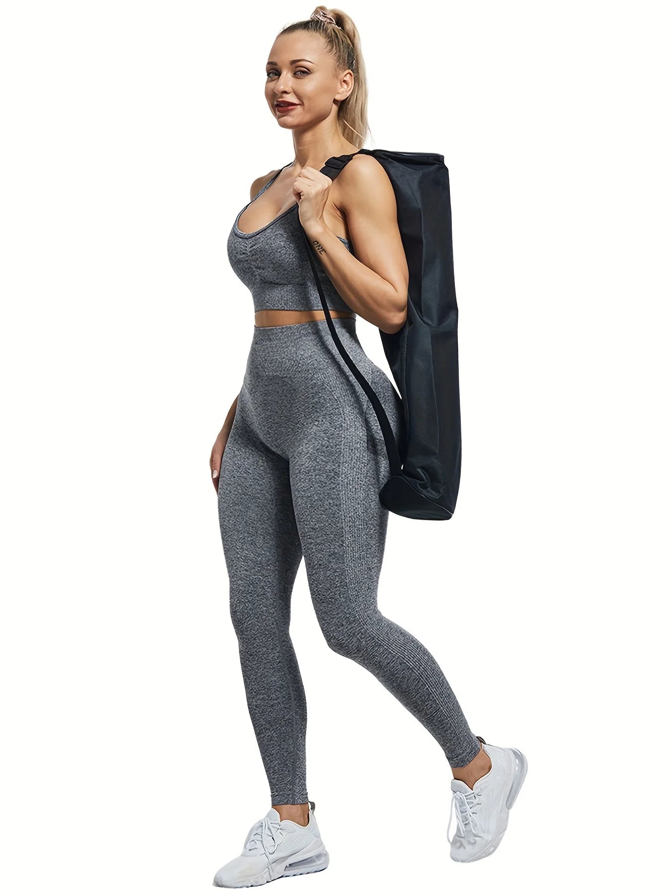 Women Sexy Solid Color Yoga Sports Leggings High Waist Quick-Dry Fitness Gym Cycling Slim Fit Pants