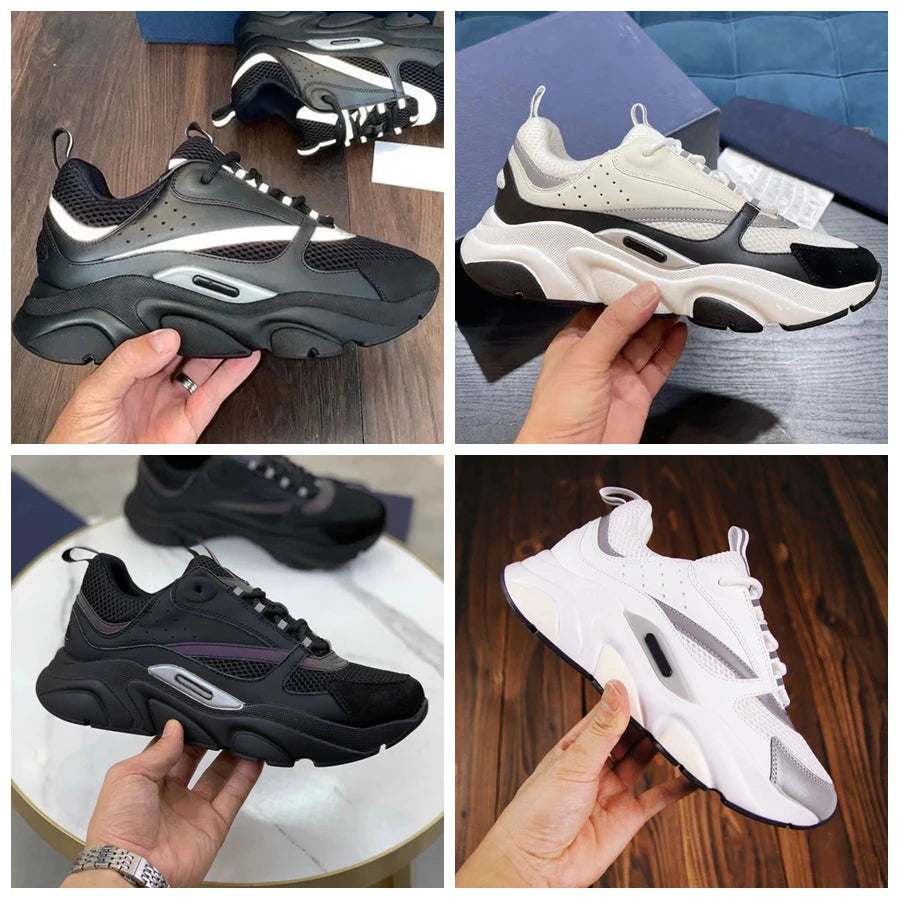 2025 New Classic Running Shoes Lightweight Casual Sneakers for Men Women Soft Sole Sport Tenis b22 Shoes Casual Sneakers
