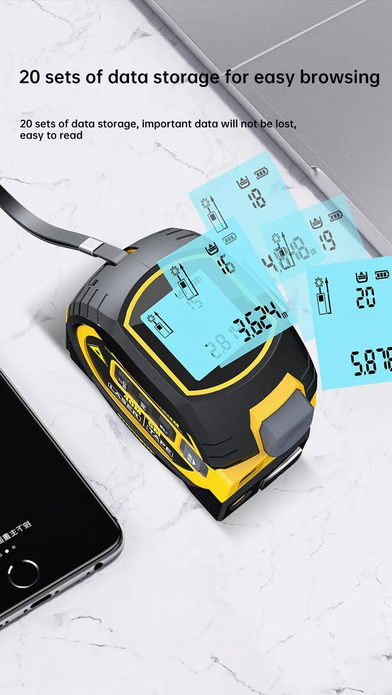 3 In 1 Laser Rangefinder 40 M / 60 M Distance Measurement With Backlit Display Rangefinder Scale Area / Distance Rechargeable
