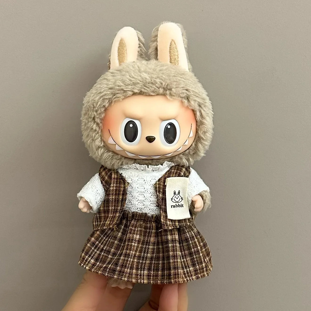 Doll Clothes For 15-17CM I II III Labubu Outfits Mini Plush Cotton Idol Doll Universal Clothing Sitting Party Accessories Gifts