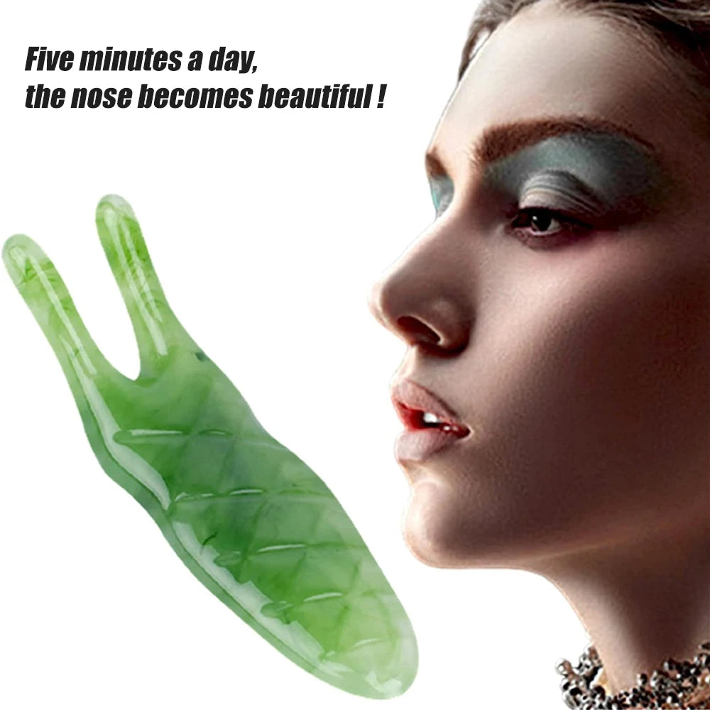 Gua Sha Facial Tools, Guasha Tool for Face, Massage Tool for Nose, Face and Body, Relieve Rhinitis, Tensions & Reduce Puffiness