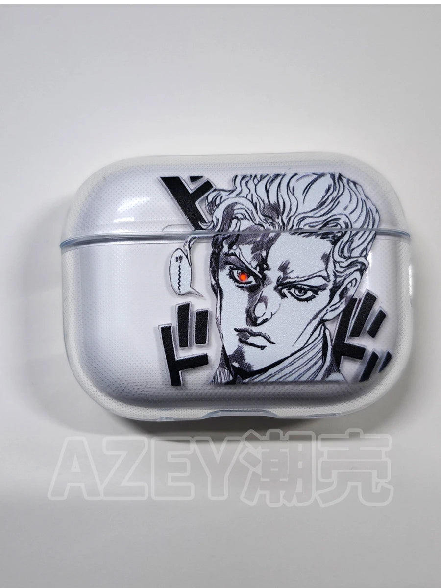 JOJO’S BIZARRE ADVENTURE OVER HEAVEN JoJo Anime Case for Airpods4 pro 2 1 Cases For Air pod Soft Clear TPU Fundas Coque Case