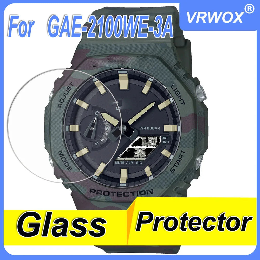 3Pcs Glass For GA-B2100 GA2100 GM GMA-S2100 GAE-2100 GST-B500 GWG-2000 GWF-1000 GG1000 TPU and Glass Screen Protector