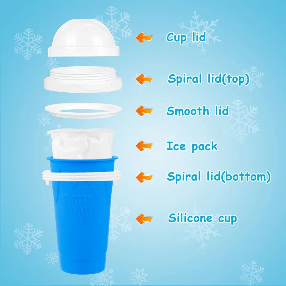 300mlSmoothie Cup PortableDouble LayerSmoothie MachineCan Make Milkshakes Juices Ice Cream Etc Great for Kids/friends and Family