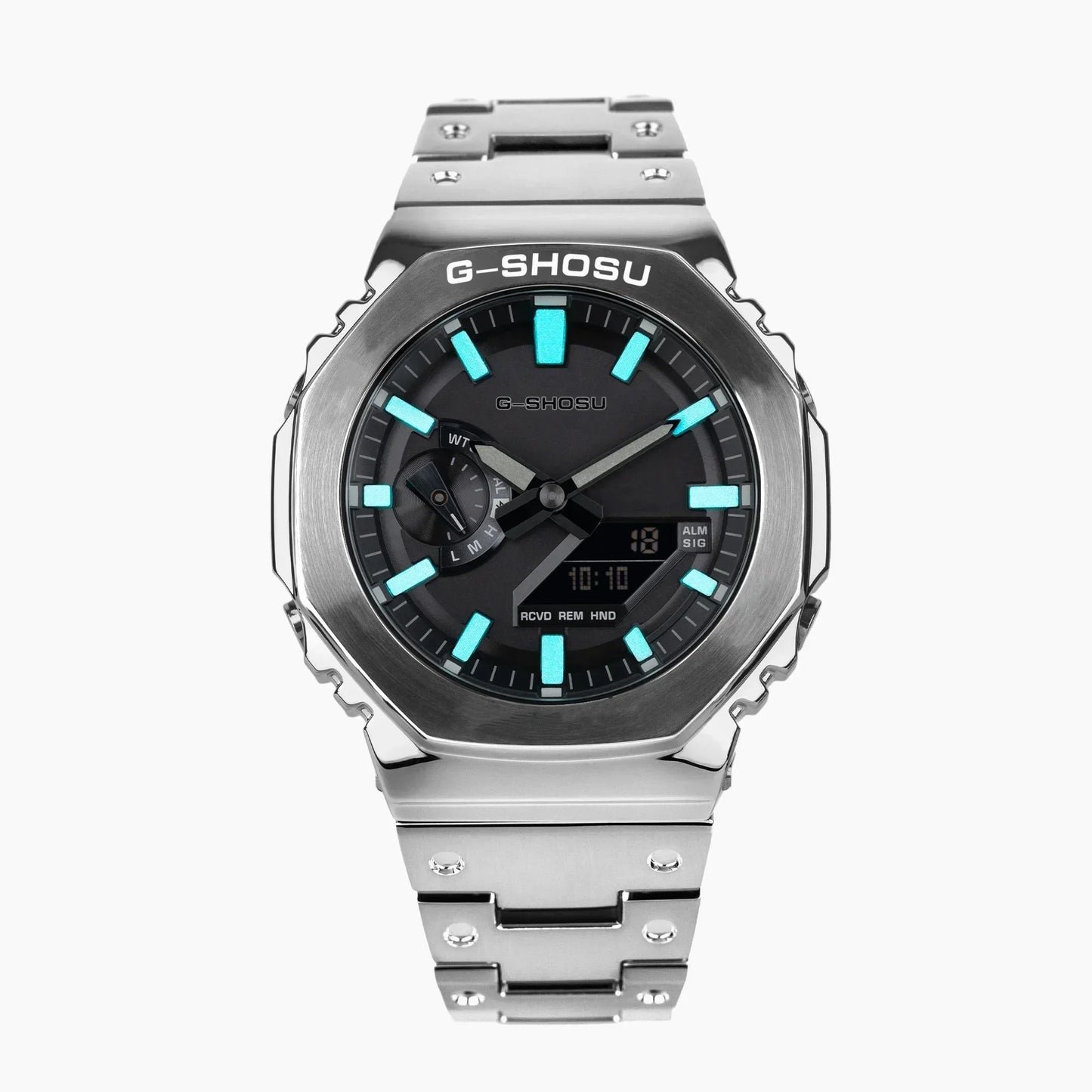 Sports Unisex Electronic Digital Watch Full Function LED Dual Display World Time Automatic Hand Lifting Lights