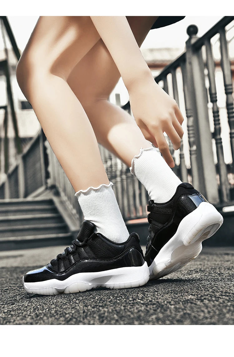 Shoes Men's Shoes Leather Retro Low-Top Basketball Trendy Shoes Men's and Women's Comfortable Casual Shoes Sports Shoes