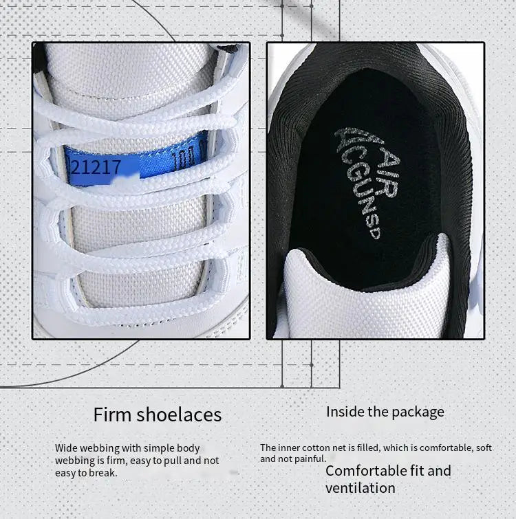 Shoes Men's Shoes Leather Retro Low-Top Basketball Trendy Shoes Men's and Women's Comfortable Casual Shoes Sports Shoes