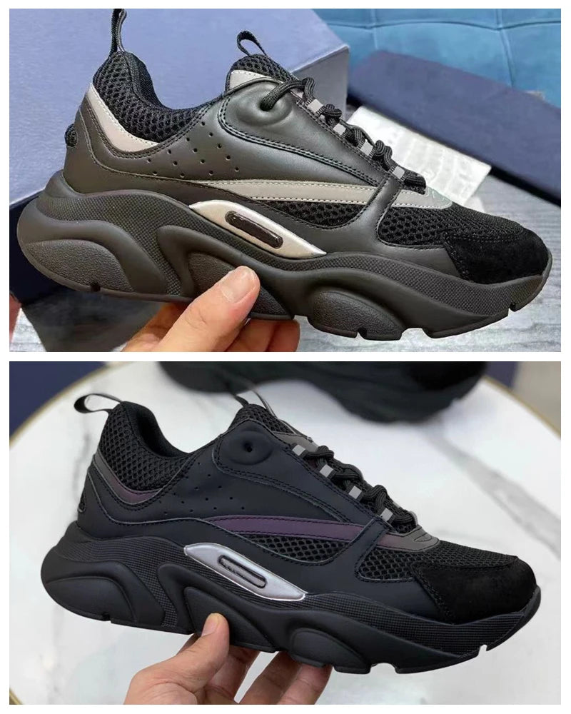 2025 High Quality Fashion Low Sneakers for Men Women Breathable Comfortable Outdoor Lace-up b22 Walking Sports Sneakers eur36-45