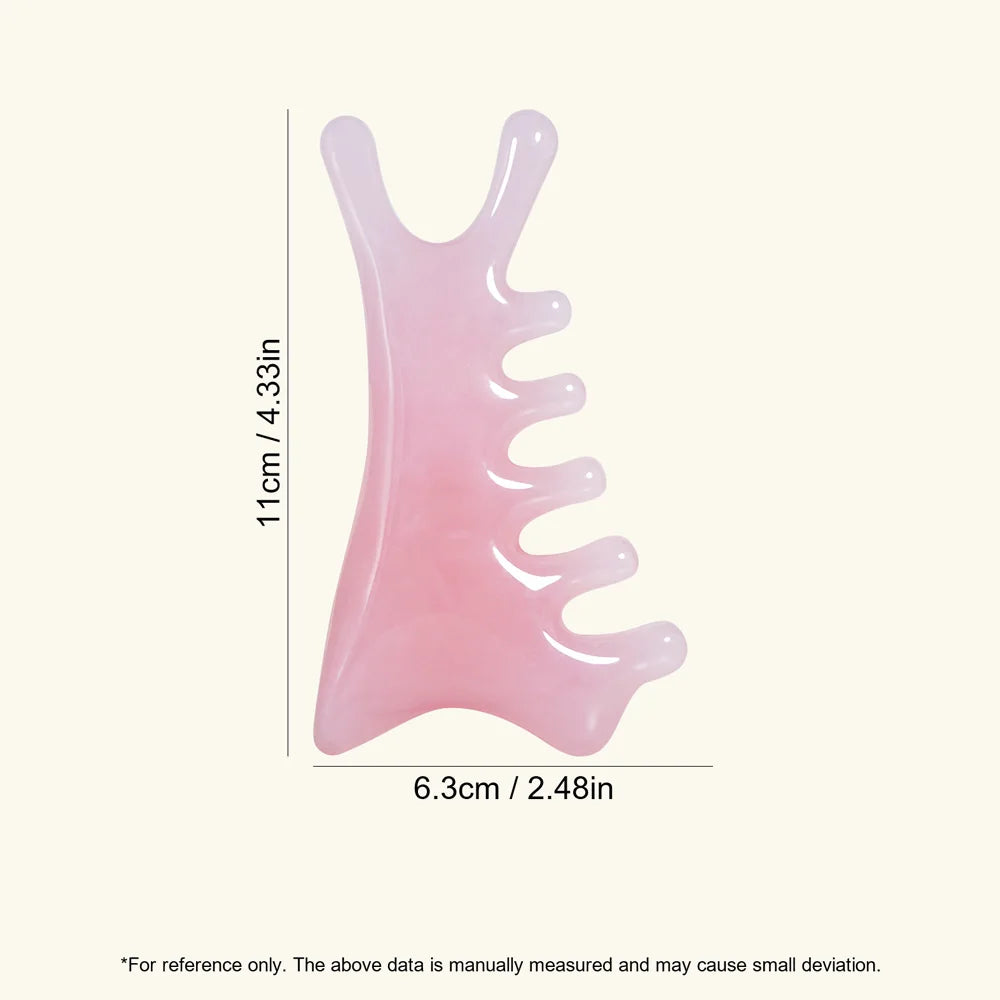 4-in-1 Gua Sha Massage Comb - Multifunctional Scalp & Face Scraper for Relaxation, Lymphatic Drainage & Hair Growth