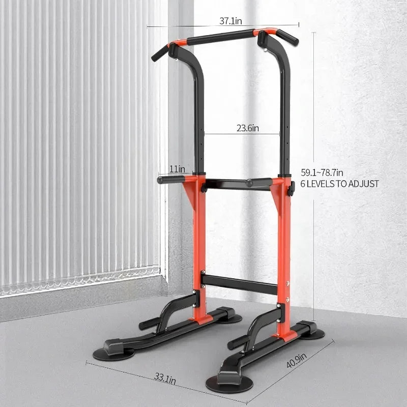 Authenticity guarantee.Dip Station - Home Gym Strength Training Pull-Ups Dip-Ups 330LbsUSA
