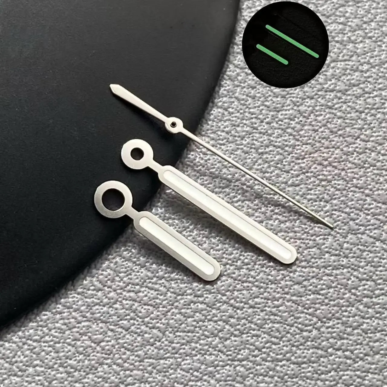 40mm NH35 Square Watch Case with Green Luminous Single Date Dial for Nautilus Style Watches Fit NH35 NH36 NH38 Movements