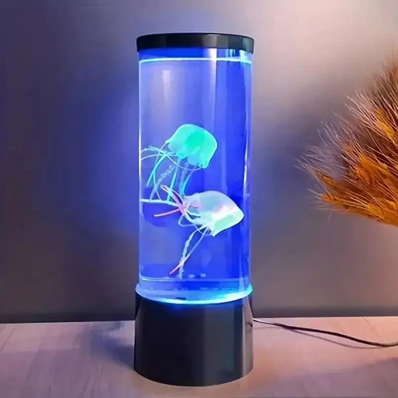 Jellyfish Night Light LED Night Light USB 7 Color USB Changing Jellyfish Lamp Small Mood Light Aquarium Electric Light Lamp