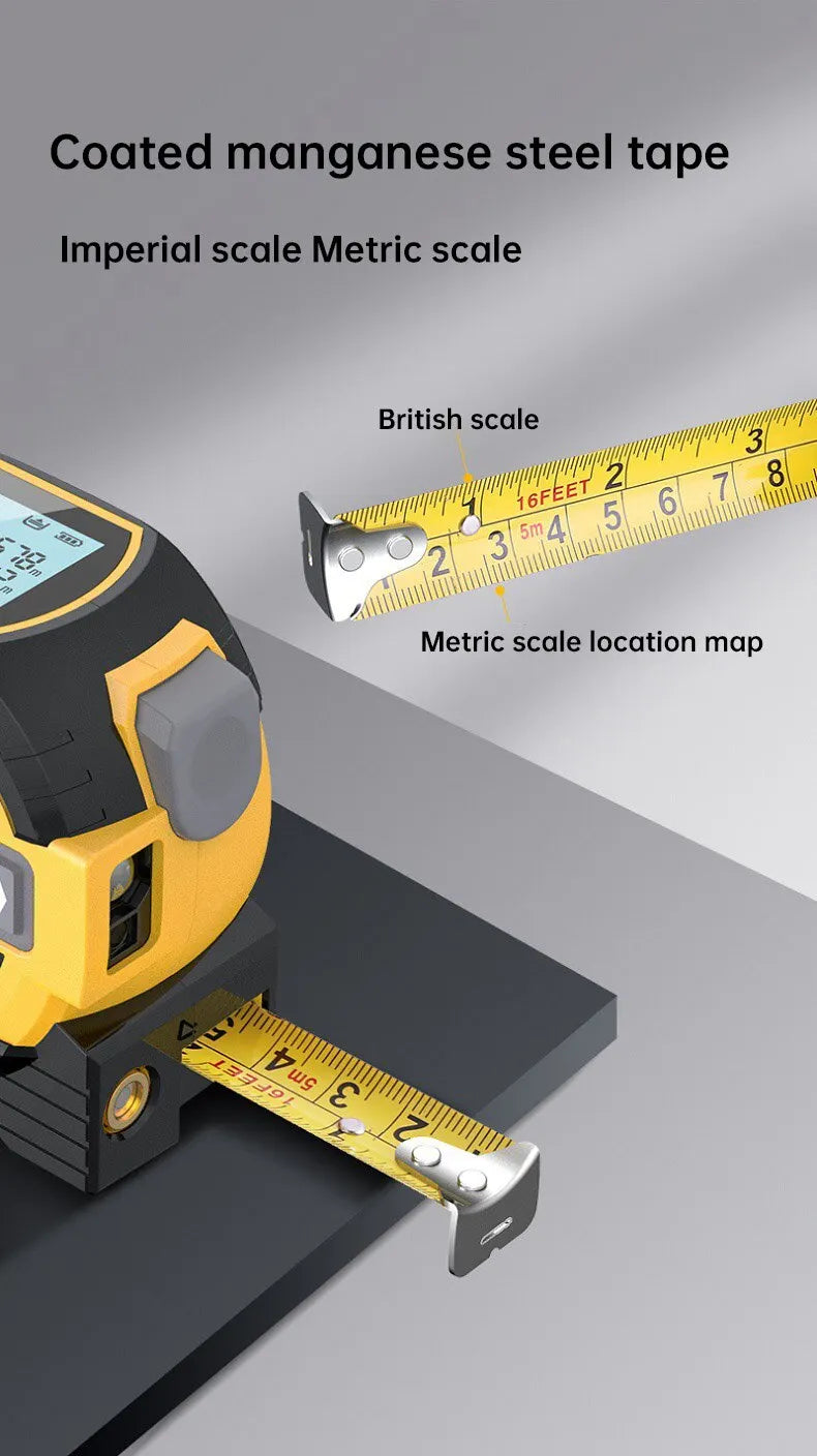 3 In 1 Laser Rangefinder 40 M / 60 M Distance Measurement With Backlit Display Rangefinder Scale Area / Distance Rechargeable