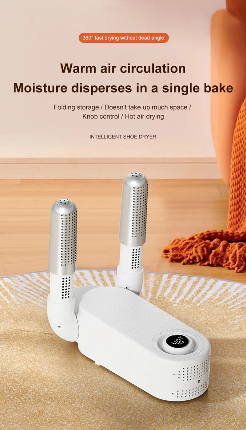 Foldable Shoe Dryer Household Constant Temperature Boot Dryer Fast Drying Shoe Heater Sterilization Deodorization Footwear Dryer