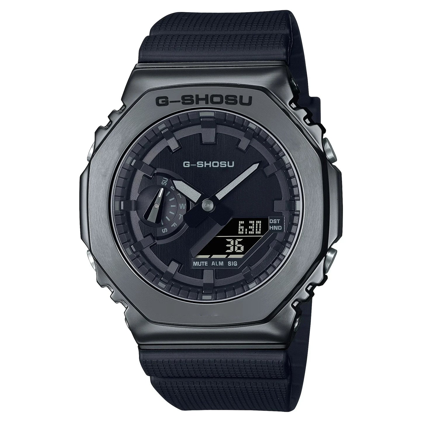 Sports Unisex Digital Electronic Watch Full Function World Time LED Dual Display Oak GM Series