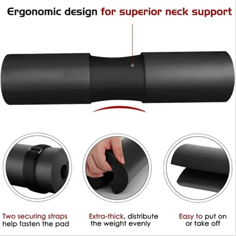 Fitness Sport Weight Lifting Barbell Pad Supports Squat Bar Pull Up Sports Gripper Cover Protection Solid Shoulder Pads Supplie
