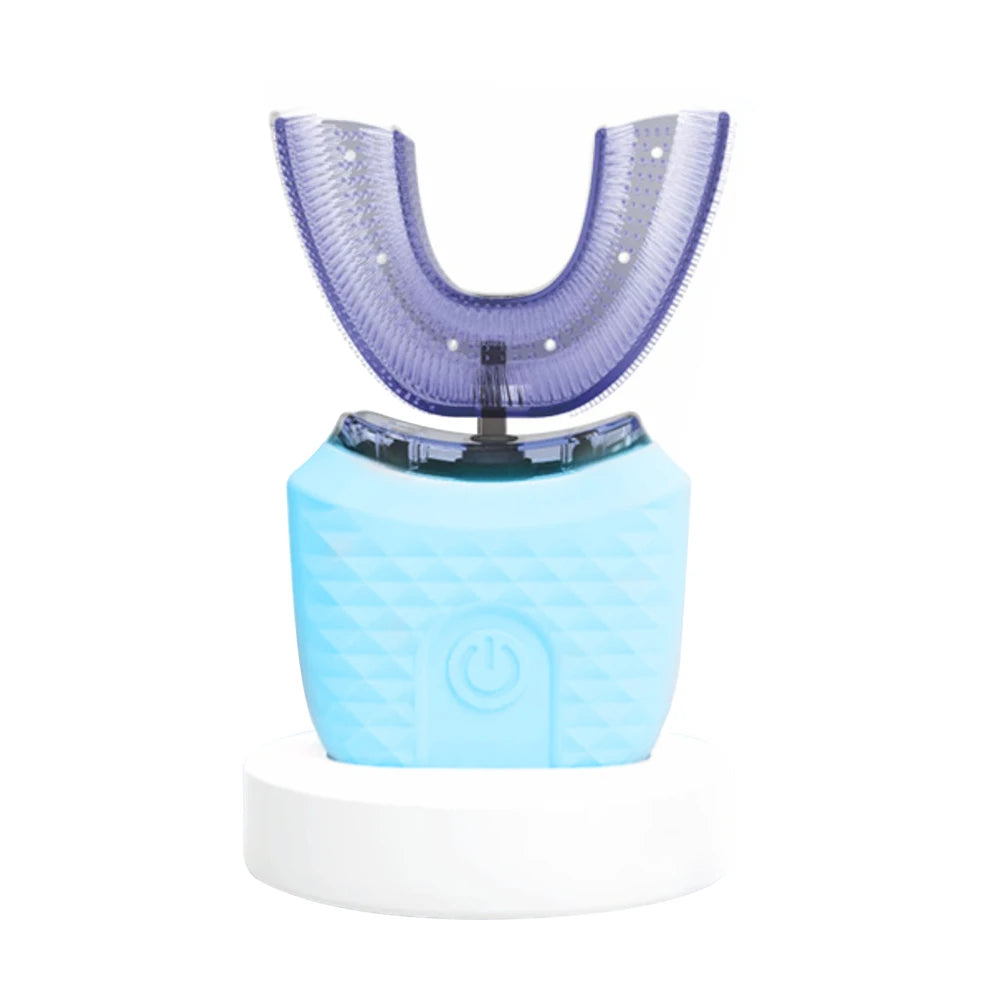 Ultrasonic Electric Toothbrush U-shaped Adult Automatic Toothbrush 360° Full Mouth Whitening Wireless Charging Waterproof Brush
