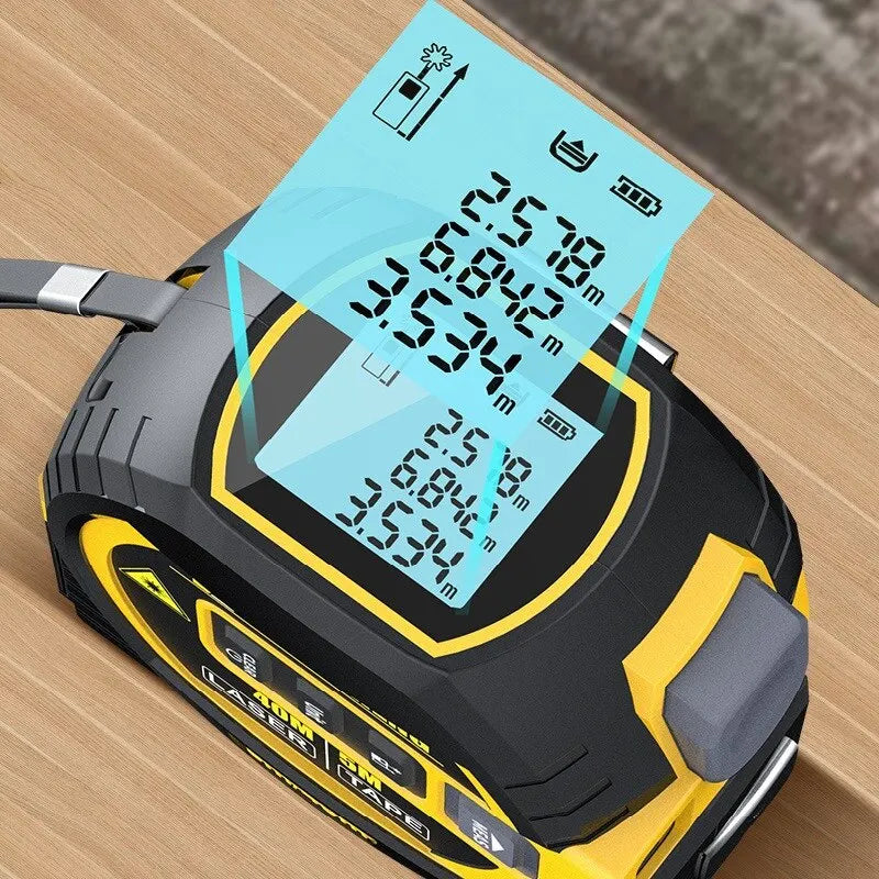 3 In 1 Laser Rangefinder 40 M / 60 M Distance Measurement With Backlit Display Rangefinder Scale Area / Distance Rechargeable
