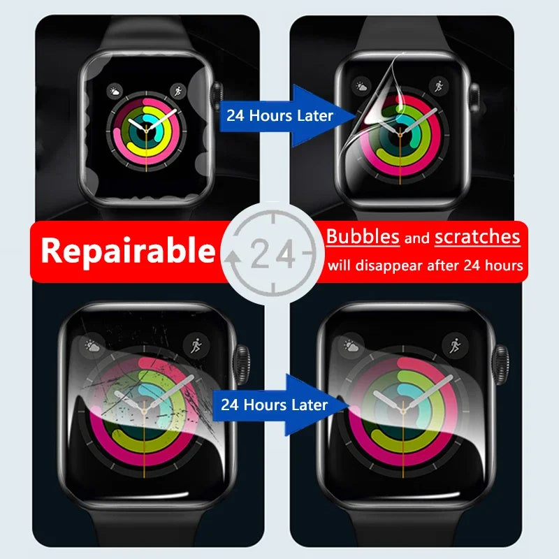 3Pcs For Casio AE-1500WH Smart Watch Clear Ultra Slim Soft Hydrogel Repairable Film Screen Protector -Not Tempered Glass