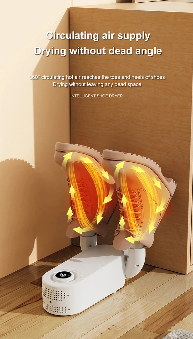 Foldable Shoe Dryer Household Constant Temperature Boot Dryer Fast Drying Shoe Heater Sterilization Deodorization Footwear Dryer