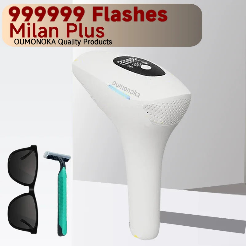 IPL Hair Removal Device 999999 Flashes  Permanent Epilator Body Treament Home Use for Women Men Facial Shaver Cutting Machine