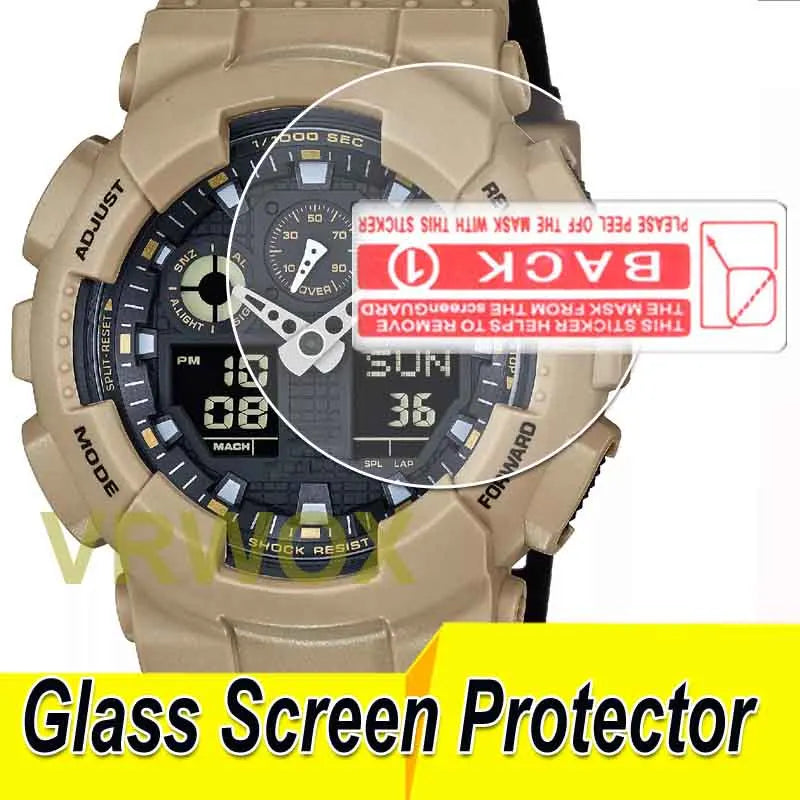 2PCS/3PCS Glass Screen Protector For GA-700-1B GA-900 GA-2300 GA-500-1A GA-710 GA-100L-1A GA-110DC Watch,2.5D Rounded Edges 9H