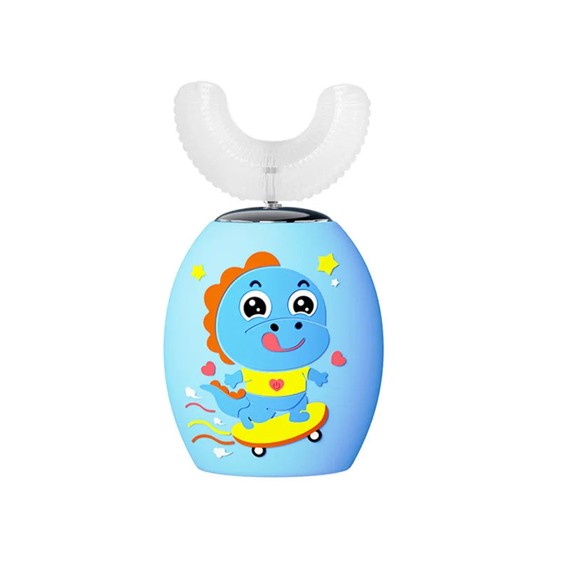 360 Degrees Intelligent Automatic Electric Toothbrush for Kids Children Rechargeable U Shaped Smart Sonic Tooth Brush Waterproof