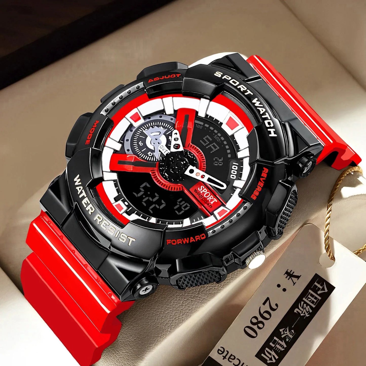 ACHENGY Military Men Sports Wristwatch Multifunction Men's Digital Watches Waterproof Clock Student Electronic Watch for man